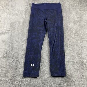Under Armour Compression Cropped Leggings Womens XS Blue